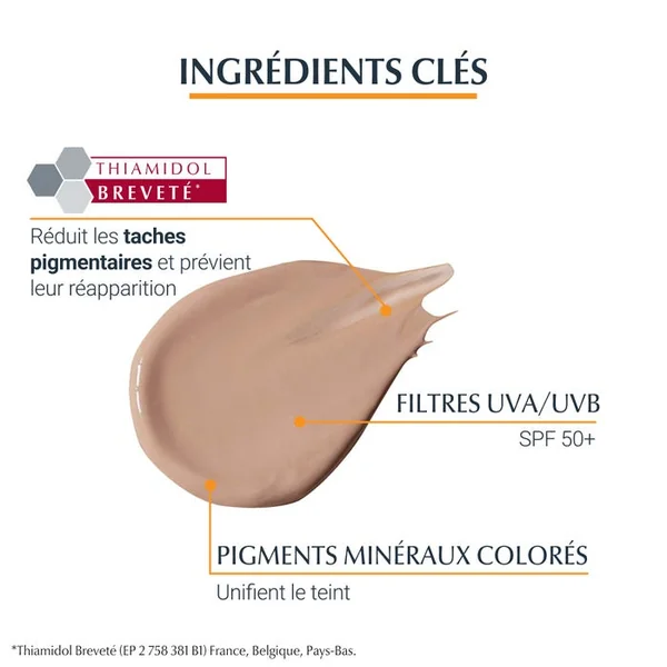 SUN PROTECTION - Pigment Control Gel-Crème Teinté SPF50+ Medium - Tous Types de Peaux, 50ml