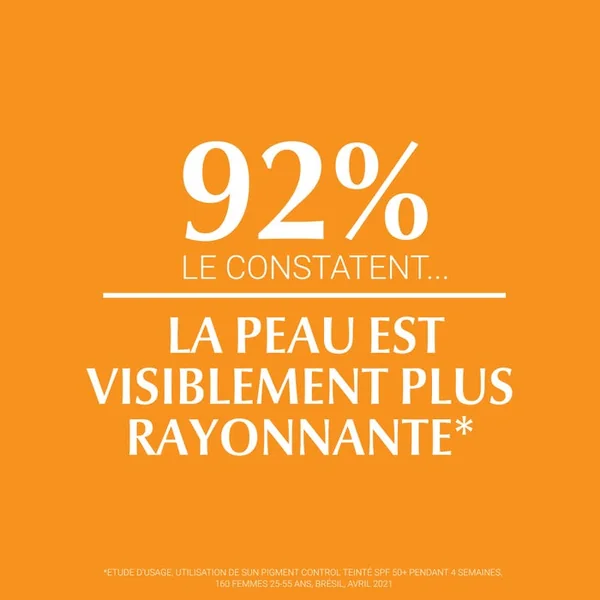SUN PROTECTION - Pigment Control Gel-Crème Teinté SPF50+ Medium - Tous Types de Peaux, 50ml