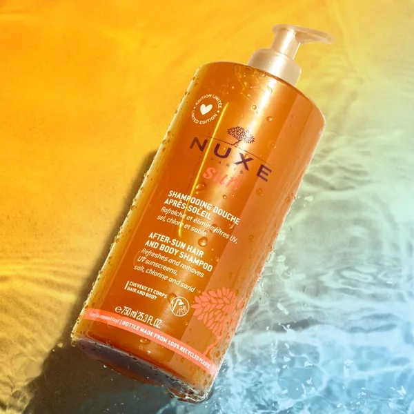 SUN - Shampooing Douche Après-Soleil - Corps et Cheveux - Tous Types de Peaux, 750ml