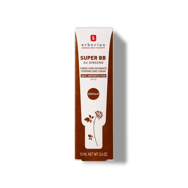 SUPER BB - Crème-Soin Couvrante Anti-Imperfections SPF20 - Teinte Chocolat - Peaux à Imperfections, 15ml