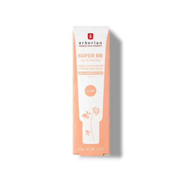 SUPER BB - Crème-Soin Couvrante Anti-Imperfections SPF20 - Teinte Claire - Peaux à Imperfections, 15ml
