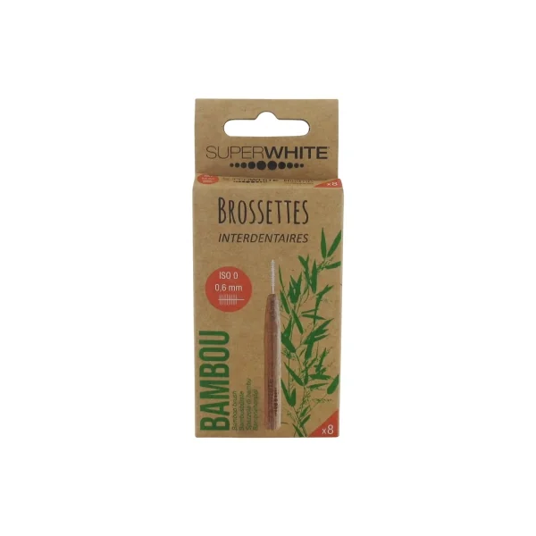 Superwhite 8 Brossettes Interdentaires - Taille : Iso 0 0,6 mm