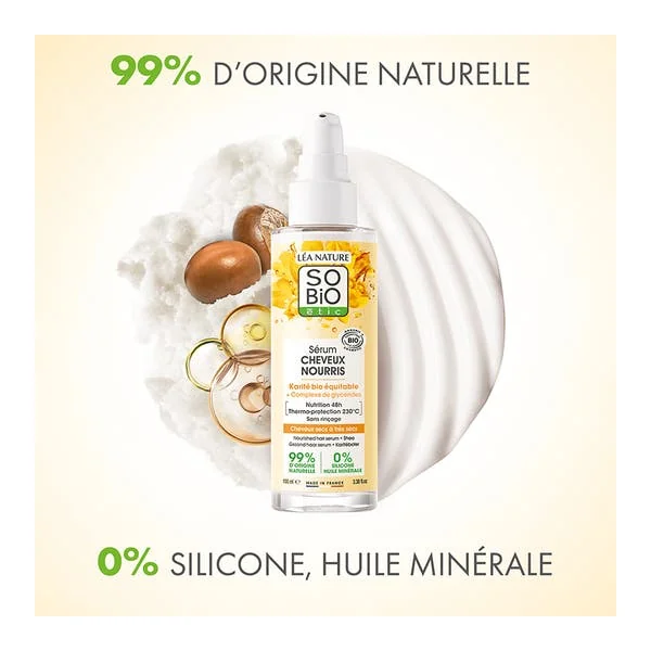 Sérum cheveux nourris Karité bio
