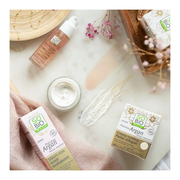 Sérum rose éclat revitalisant, Précieux Argan Peaux Matures