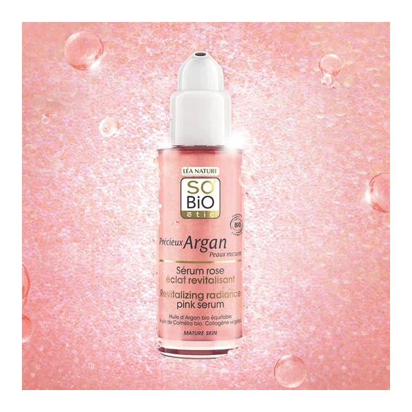 Sérum rose éclat revitalisant, Précieux Argan Peaux Matures