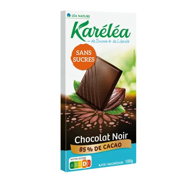 Tablette de Chocolat noir 85% Cacao