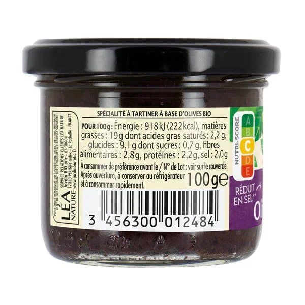 Tartinade Olive Violette - bio