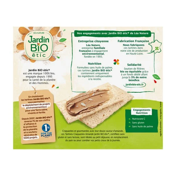 Tartines craquantes Amande