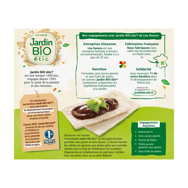 Tartines Craquantes Avoine sans gluten - bio