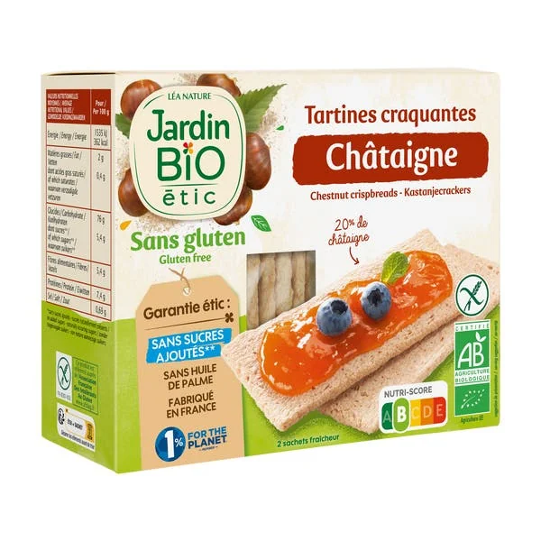 Tartines craquantes châtaigne - bio