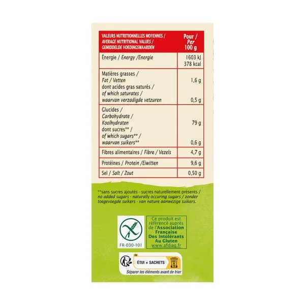 Tartines Craquantes Multicéréales sans gluten - bio