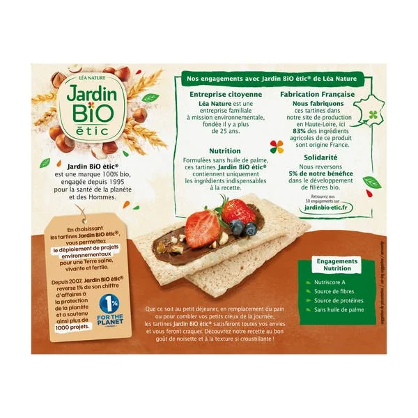 Tartines craquantes Noisette - bio