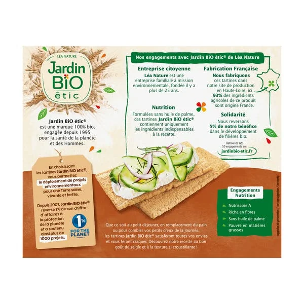 Tartines craquantes Seigle-bio
