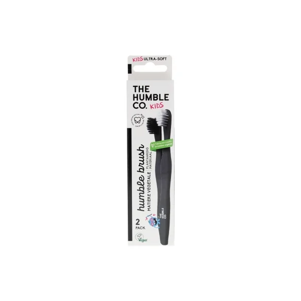 The Humble Co. Kids 2 Brosses à Dents Extra-Souples Végétales