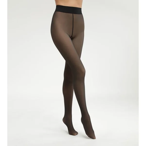 THERMO - Collant Thermo Ultra Chaud Polaire et Effet Transparent - Noir - Taille 3/4, 1 Unité
