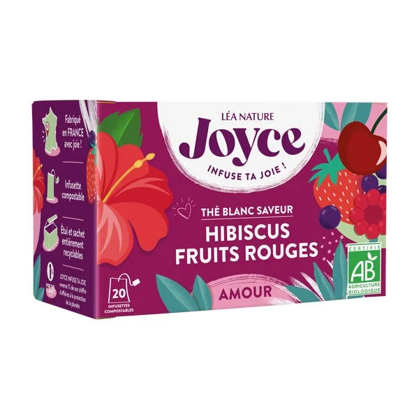 Thé blanc AMOUR Fruits rouges Hibiscus