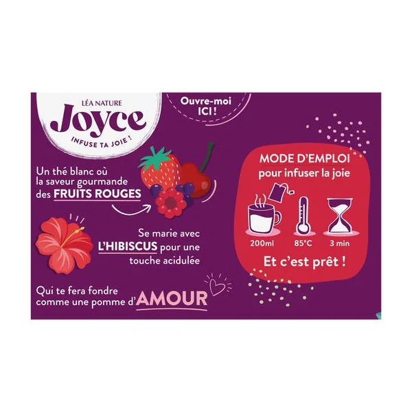 Thé blanc AMOUR Fruits rouges Hibiscus