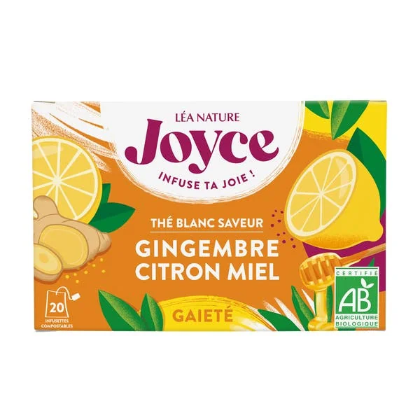 Thé blanc GAIETÉ Citron Gingembre Miel