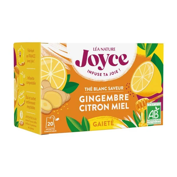 Thé blanc GAIETÉ Citron Gingembre Miel