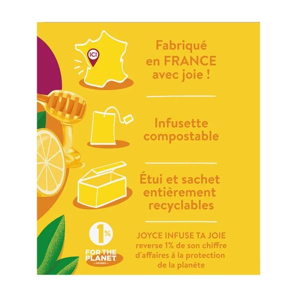 Thé blanc GAIETÉ Citron Gingembre Miel