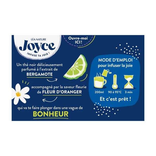 Thé noir BONHEUR Earl Grey fleuri