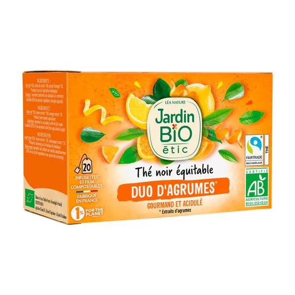 Thé noir Equitable Duo d'Agrumes - Bio