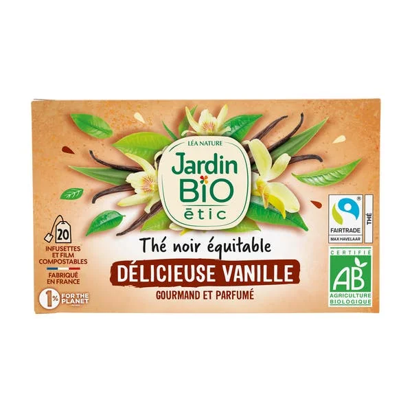 Thé noir Equitable Délicieuse Vanille - Bio