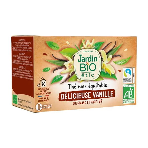 Thé noir Equitable Délicieuse Vanille - Bio