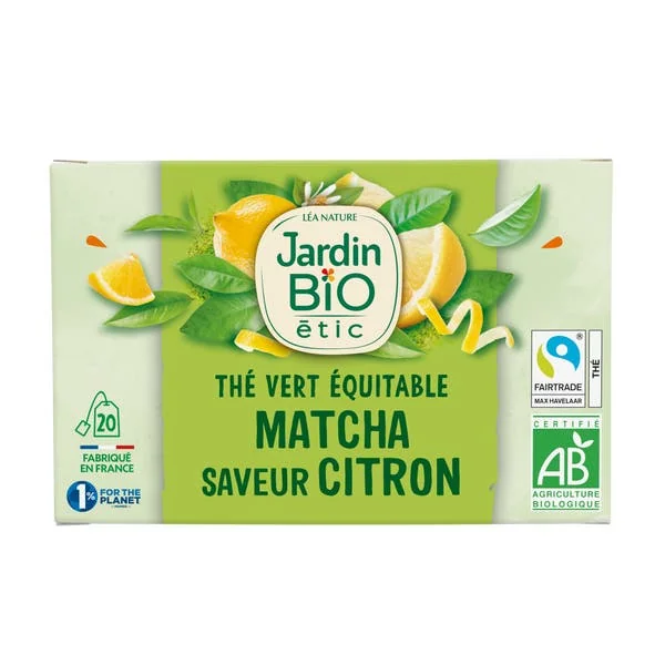 Thé vert Equitable Matcha Citron - bio