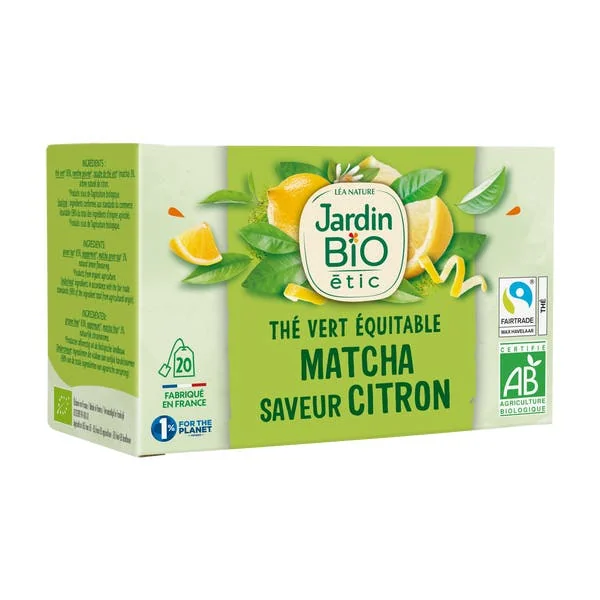 Thé vert Equitable Matcha Citron - bio