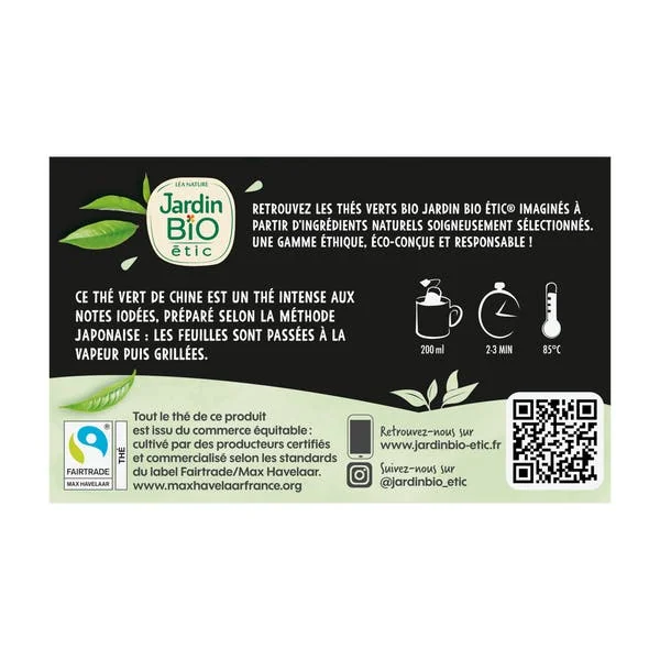 Thé vert Equitable Sencha - bio