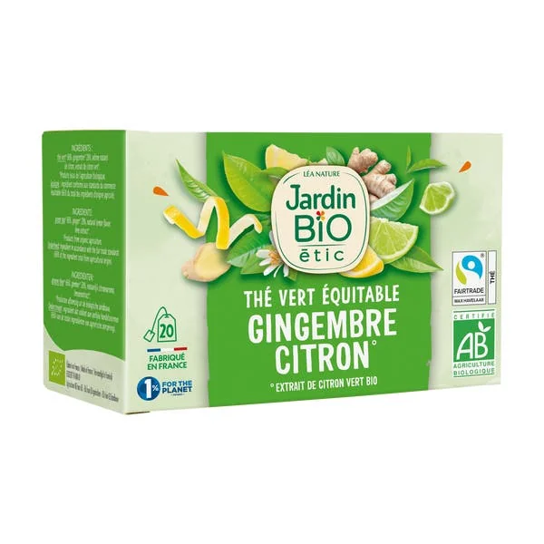 Thé vert Gingembre Citron Vert - bio