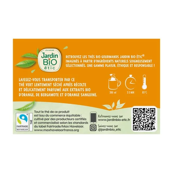 Thé vert orange bergamote - bio