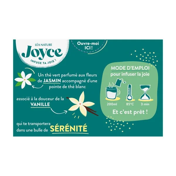 Thé vert SÉRÉNITÉ Jasmin et vanille