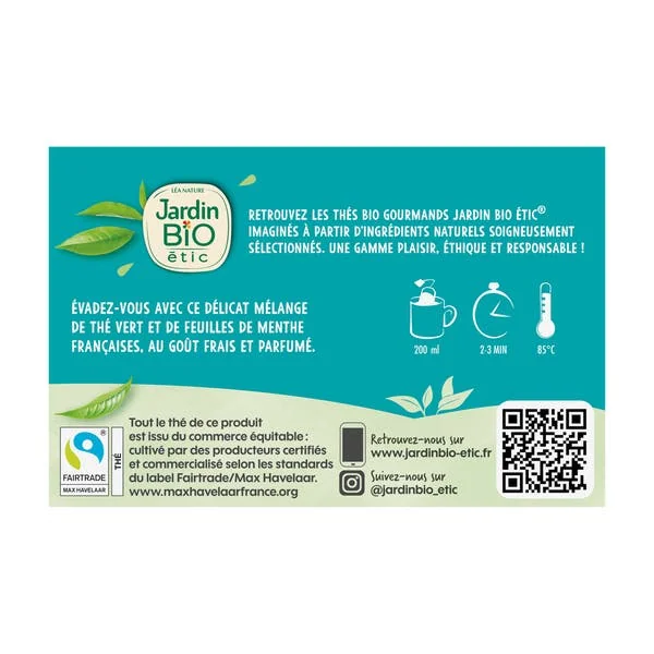 Thé vert équitable Menthe - bio