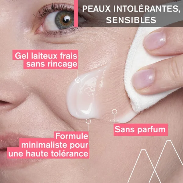 TOLEDERM CONTROL - Gel Lacté Démaquillant - Visage et Yeux - Peaux Sensibles, 150ml