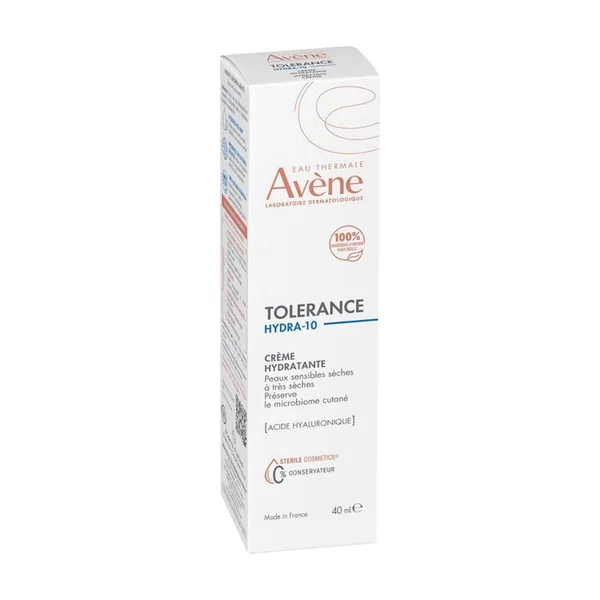 TOLERANCE HYDRA-10 - Crème Hydratante - Visage - Peaux Sensibles Sèches à Très Sèches, 40ml