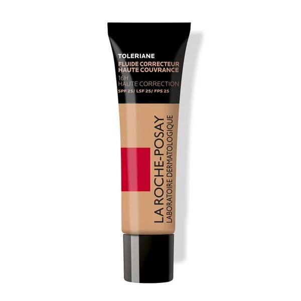TOLERIANE - Fond de Teint Fluide Correcteur n°10 SPF25 Haute Couvrance Visage, 30ml