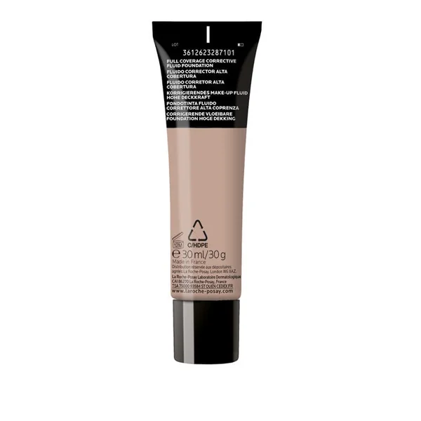 TOLERIANE - Fond de Teint Fluide Correcteur n°12 SPF25 Haute Couvrance Visage, 30ml