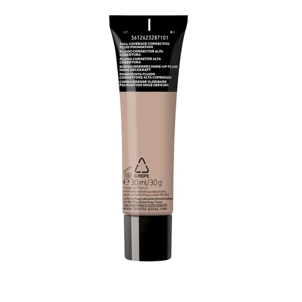 TOLERIANE - Fond de Teint Fluide Correcteur n°12 SPF25 Haute Couvrance Visage, 30ml
