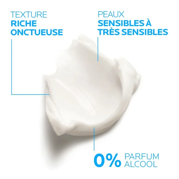 TOLERIANE SENSITIVE RICHE - Crème Hydratante Apaisante Anti Rougeurs - Peaux Sensibles Sèches, 2x40ml