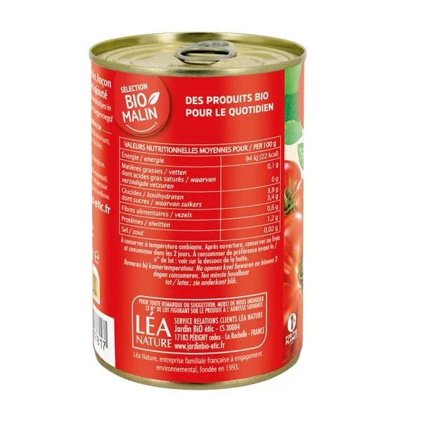 Tomate façon Concassé à la Purée bio