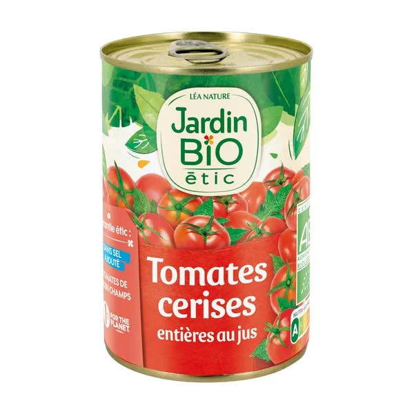 Tomates cerises entières au jus - bio
