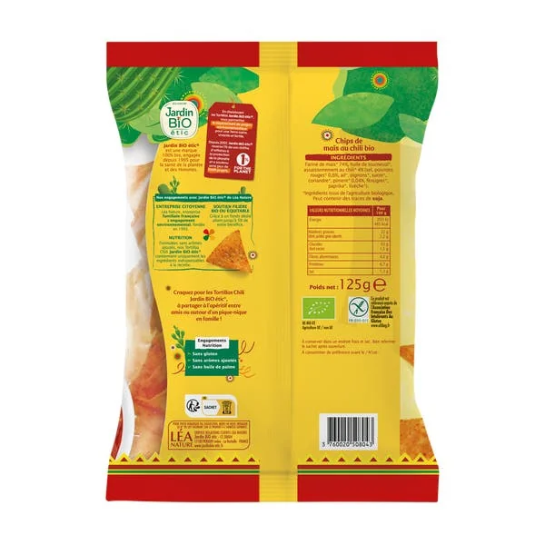 Tortillas Chips Chili Sans Gluten