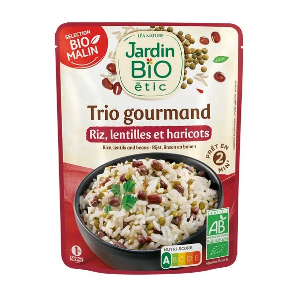Trio Riz Lentilles Haricots - bio