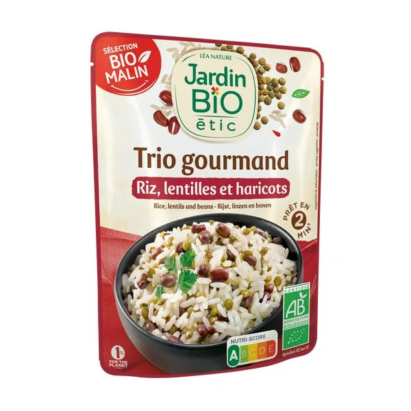 Trio Riz Lentilles Haricots - bio