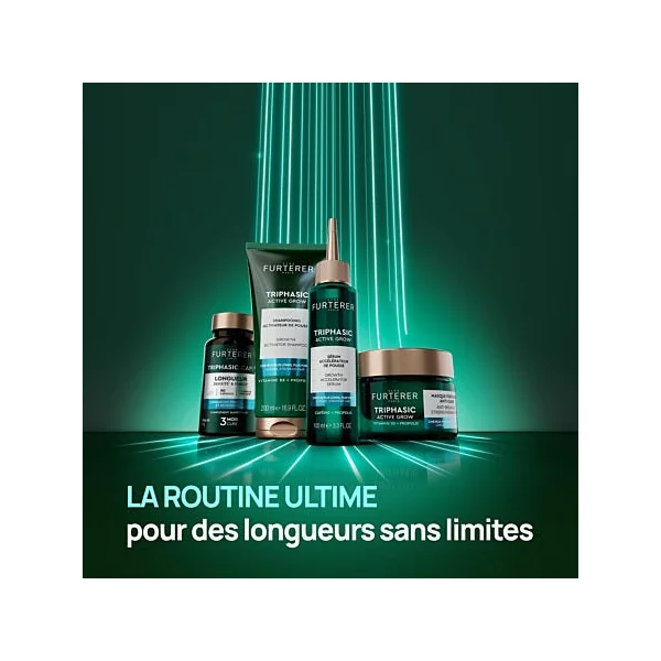 TRIPHASIC ACTIVE GROW - Shampooing Activateur de Pousse - Tous Types de Cheveux, 500ml