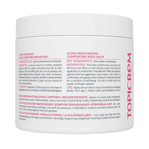 ULTRA HYDRATANT - Baume Corps Réconfortant - Peaux Sensibles, Sèches et Très Sèches, 380ml