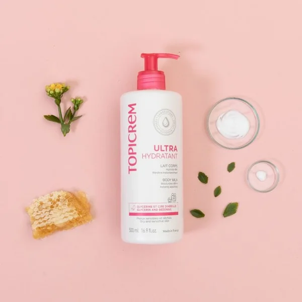 ULTRA-HYDRATANT - Lait Corps - Peaux Sensibles et Sèches, 2x500ml