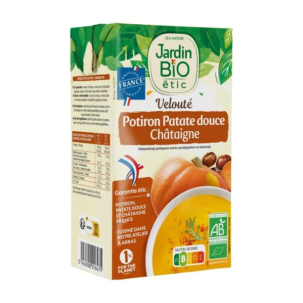 Velouté Potiron Patate douce Châtaigne - bio
